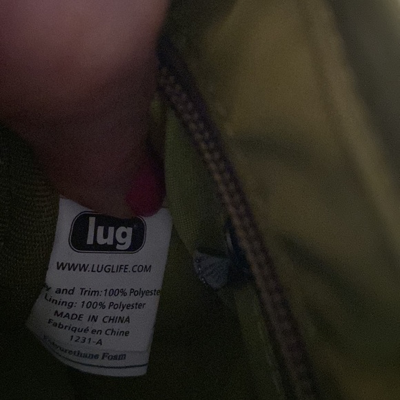 Lug,  Wings Quilted Flap Crossbody RFID Bag Travel Organizer Lime Green - Picture 11 of 16